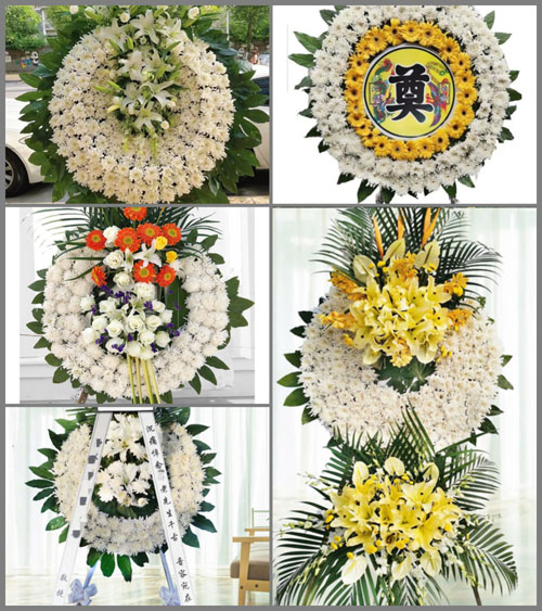 安徽阜阳市颍上县迪沟镇三河村花圈速递